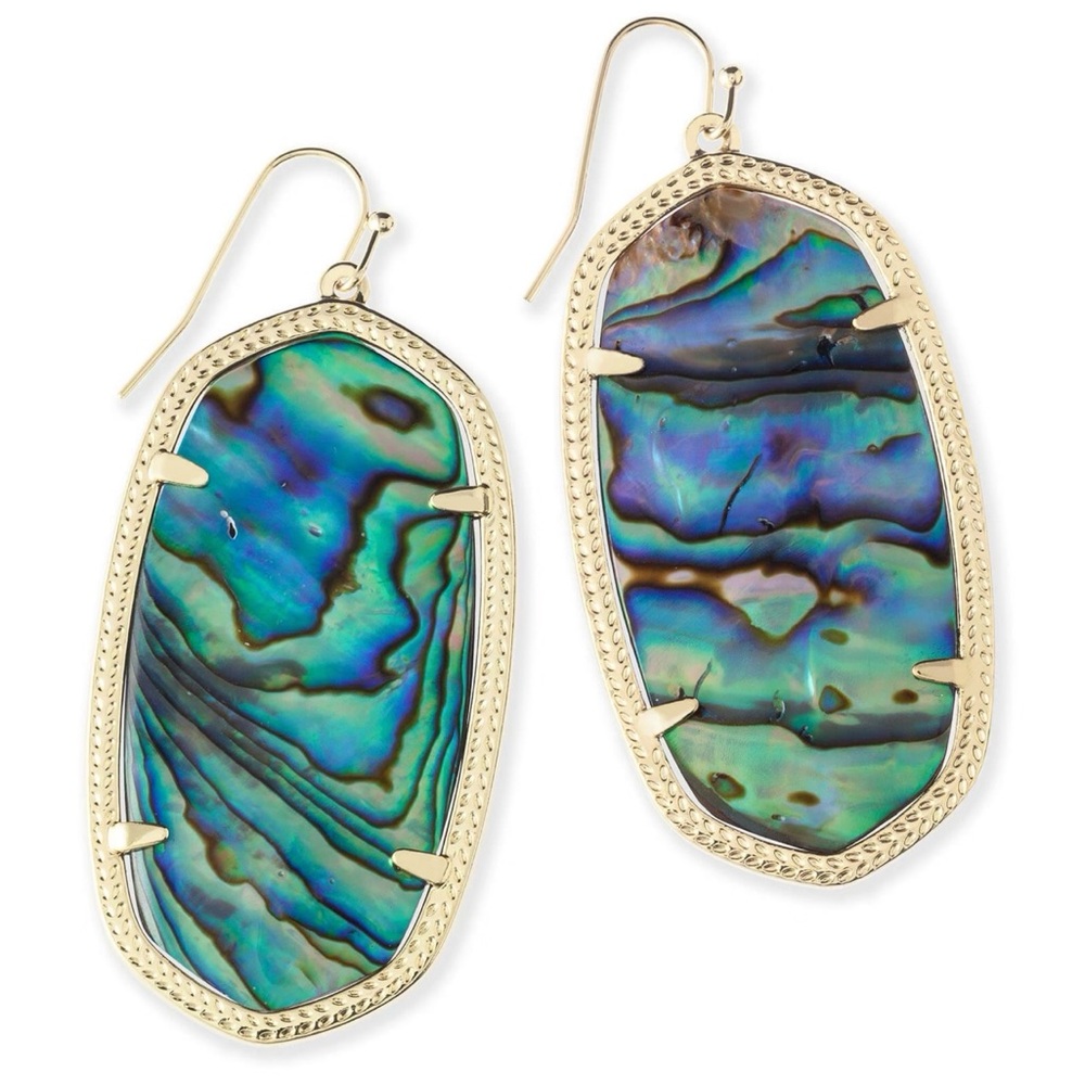 Kendra Scott Danielle Drop earrings in Gold and Blue Abalone